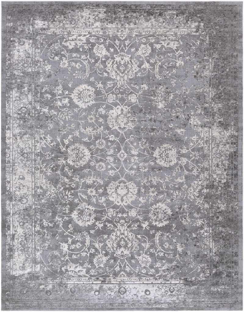 Benavides Gray Updated Traditional Tibetan Rug by Boutique Rugs