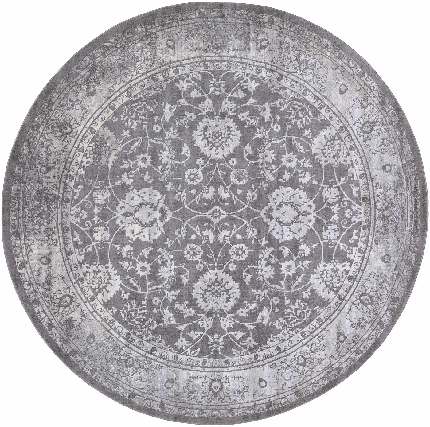 Benavides Gray Updated Traditional Tibetan Rug by Boutique Rugs
