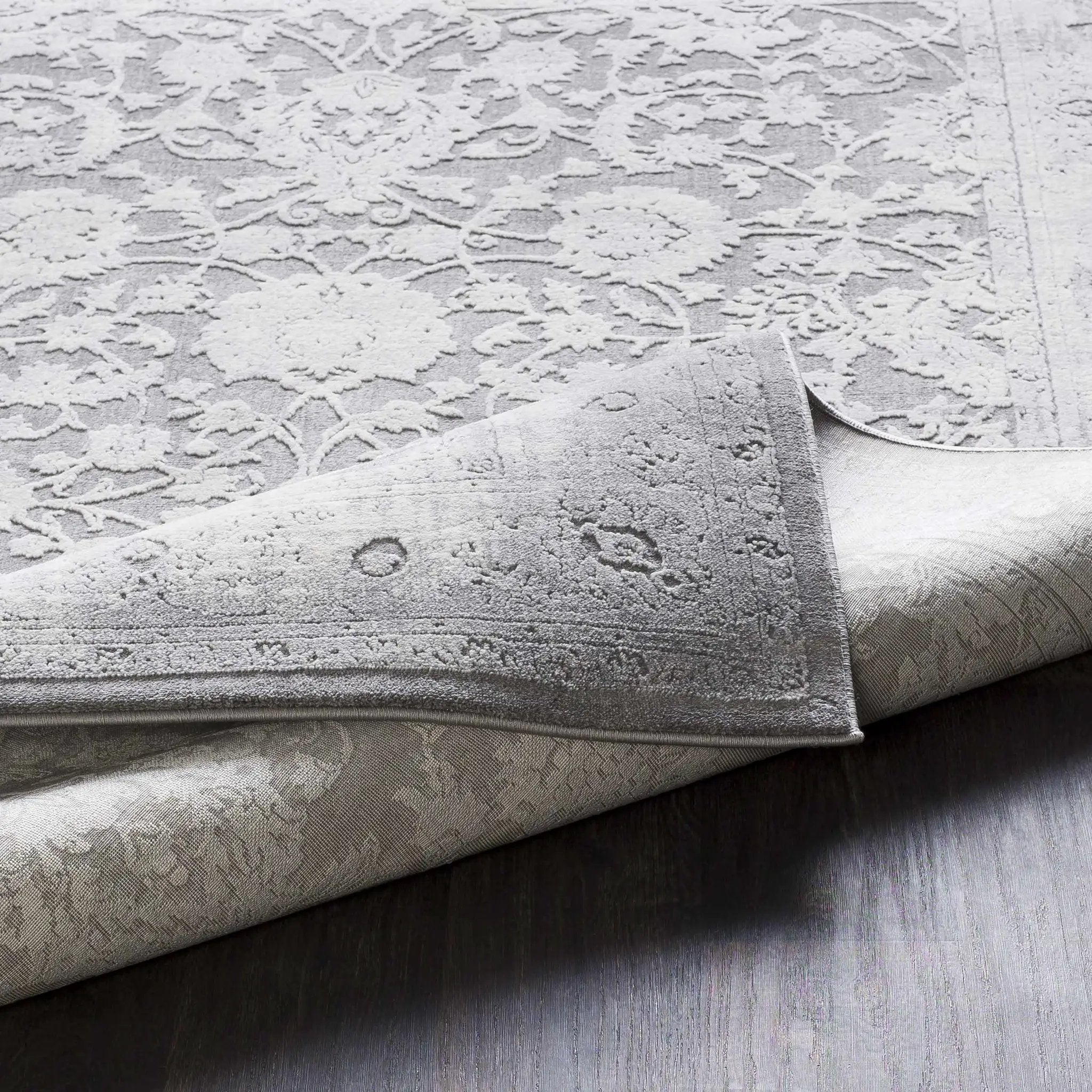 Benavides Gray Updated Traditional Tibetan Rug by Boutique Rugs