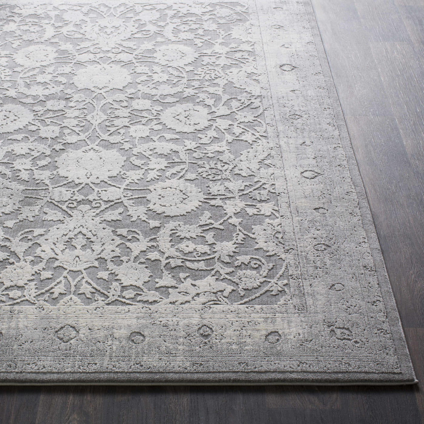 Benavides Gray Updated Traditional Tibetan Rug by Boutique Rugs