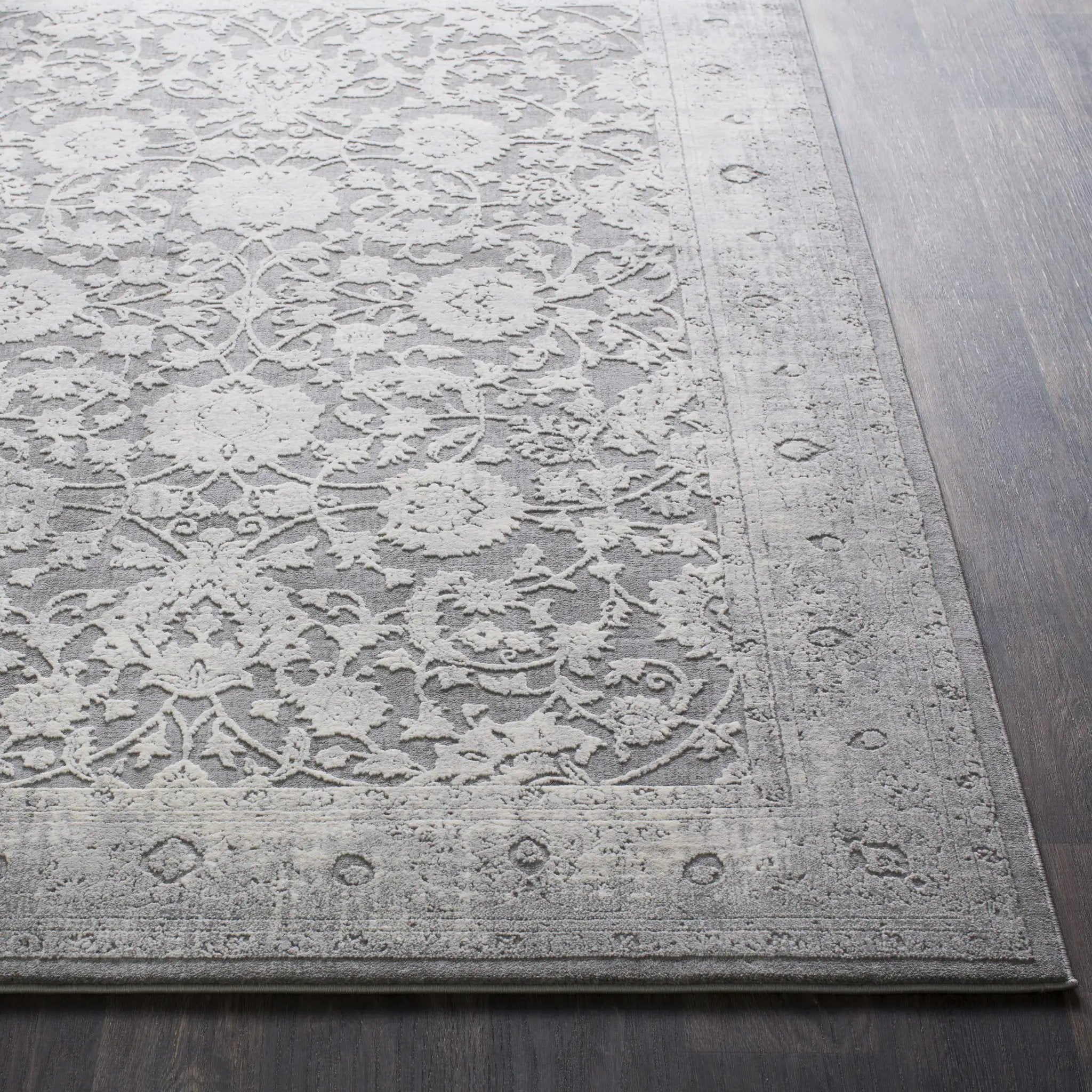 Benavides Gray Updated Traditional Tibetan Rug by Boutique Rugs