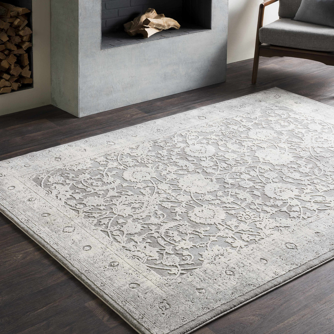 Benavides Gray Updated Traditional Tibetan Rug by Boutique Rugs