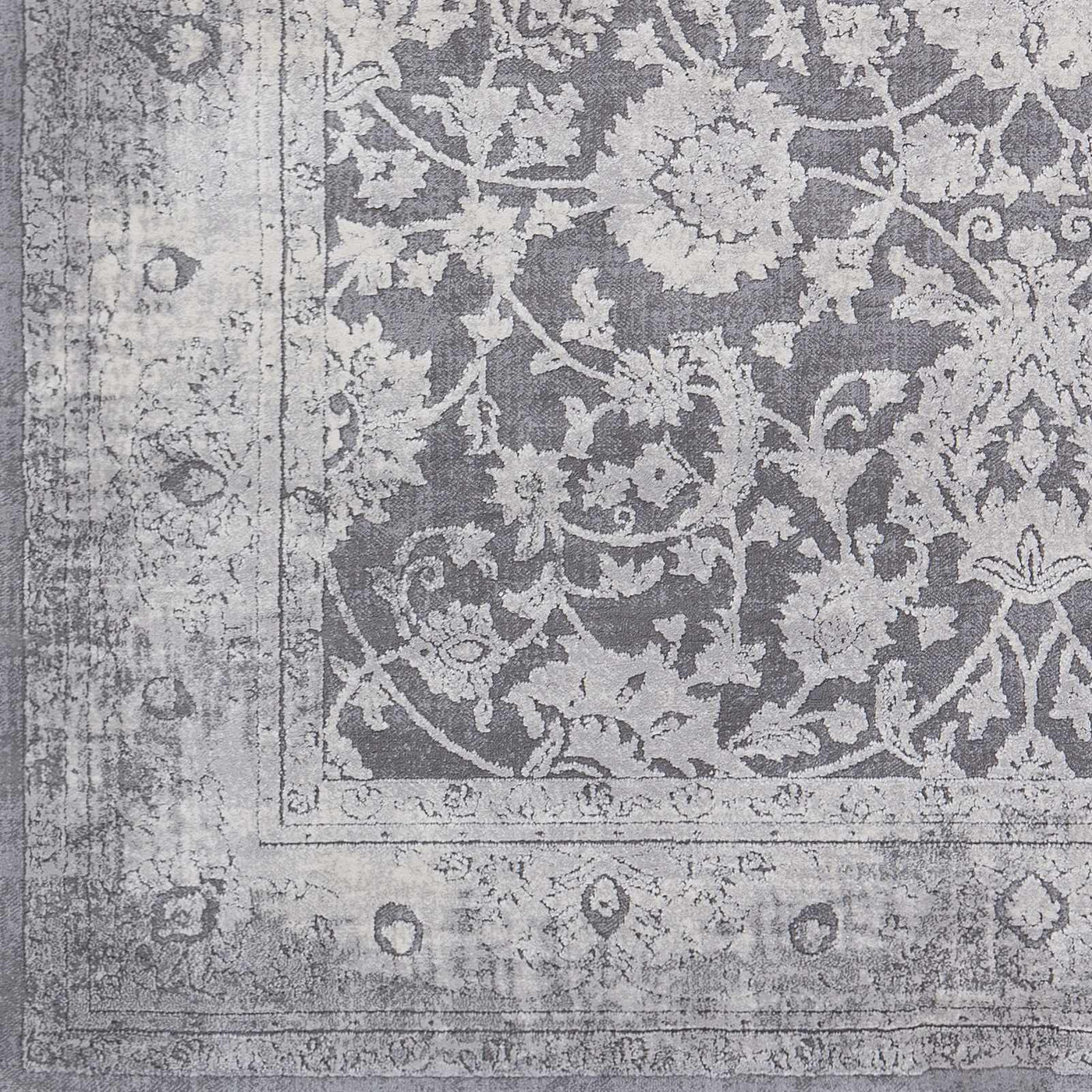 Benavides Gray Updated Traditional Tibetan Rug by Boutique Rugs