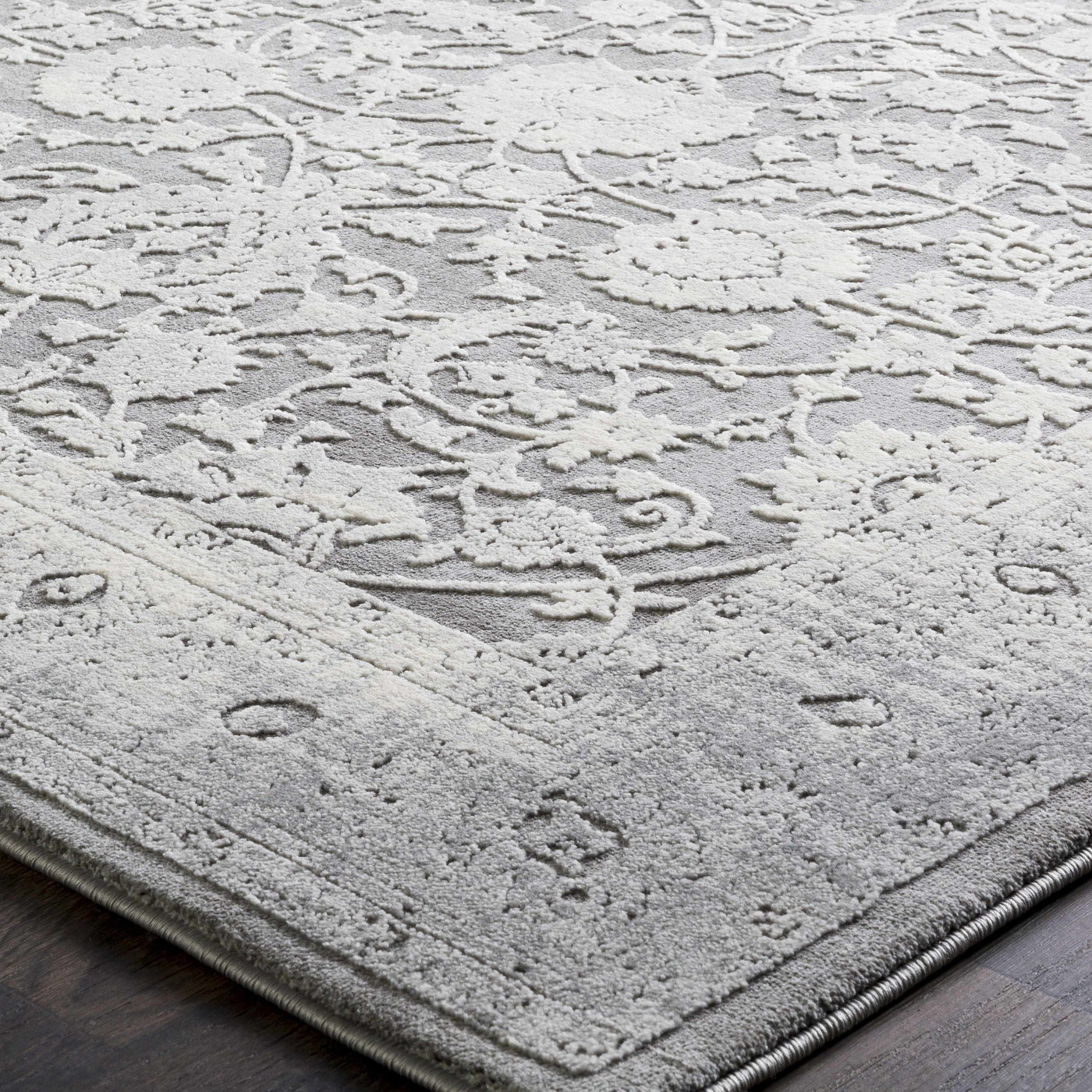 Benavides Gray Updated Traditional Tibetan Rug by Boutique Rugs