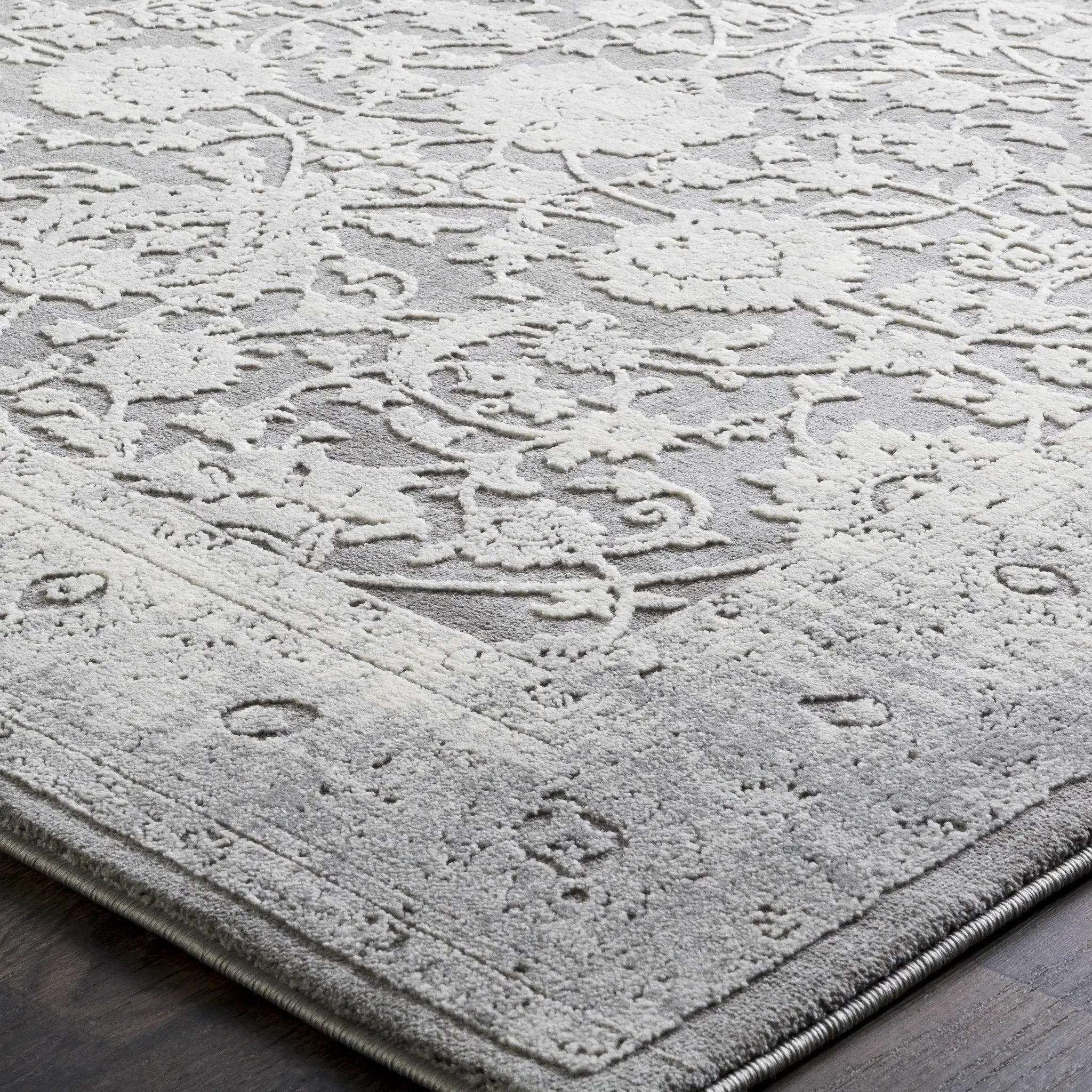 Benavides Gray Updated Traditional Tibetan Rug by Boutique Rugs