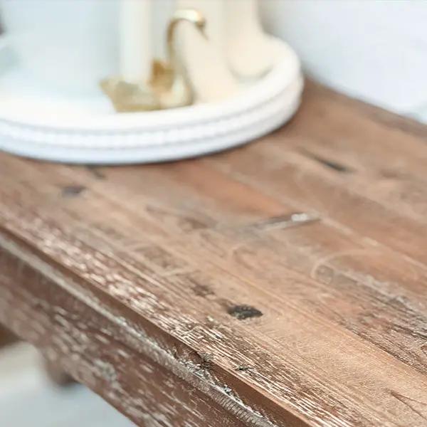 Vintage-Inspired Reclaimed Wood Folding Bench by Decor Steals