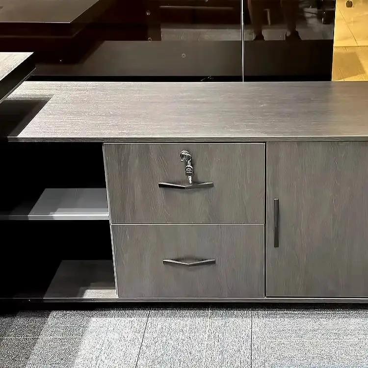Byram · Modern L-Shaped Executive Desk by Arc Grove