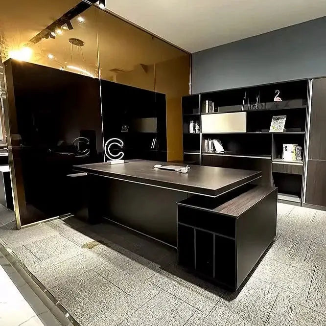 Byram · Modern L-Shaped Executive Desk by Arc Grove