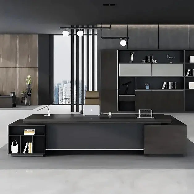 Byram · Modern L-Shaped Executive Desk by Arc Grove