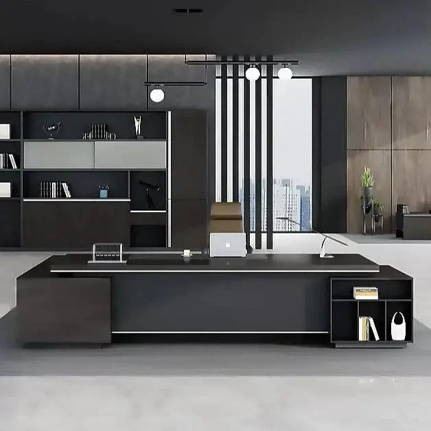 Byram · Modern L-Shaped Executive Desk by Arc Grove