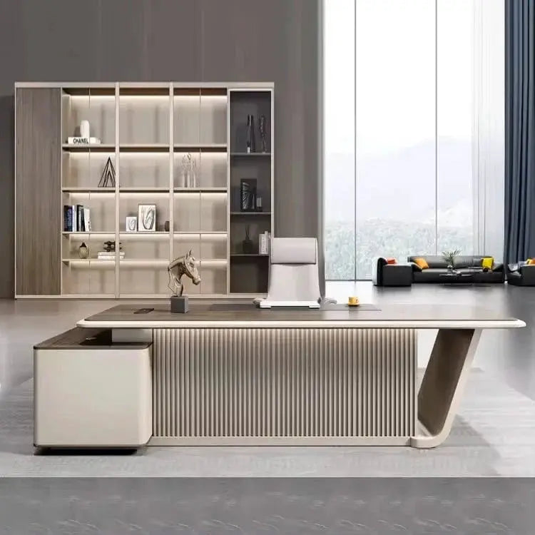 Mantell · Modern L-Shaped Executive Desk by Arc Grove