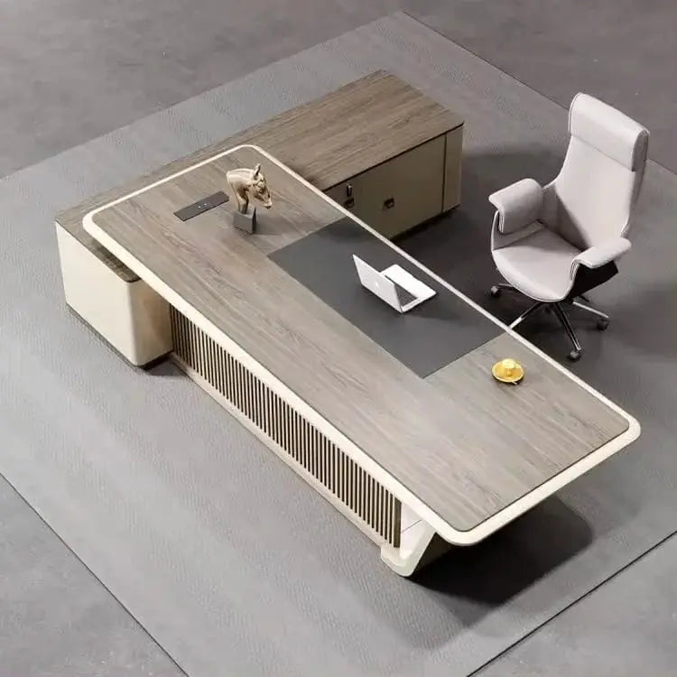 Mantell · Modern L-Shaped Executive Desk by Arc Grove