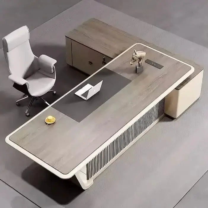 Mantell · Modern L-Shaped Executive Desk by Arc Grove