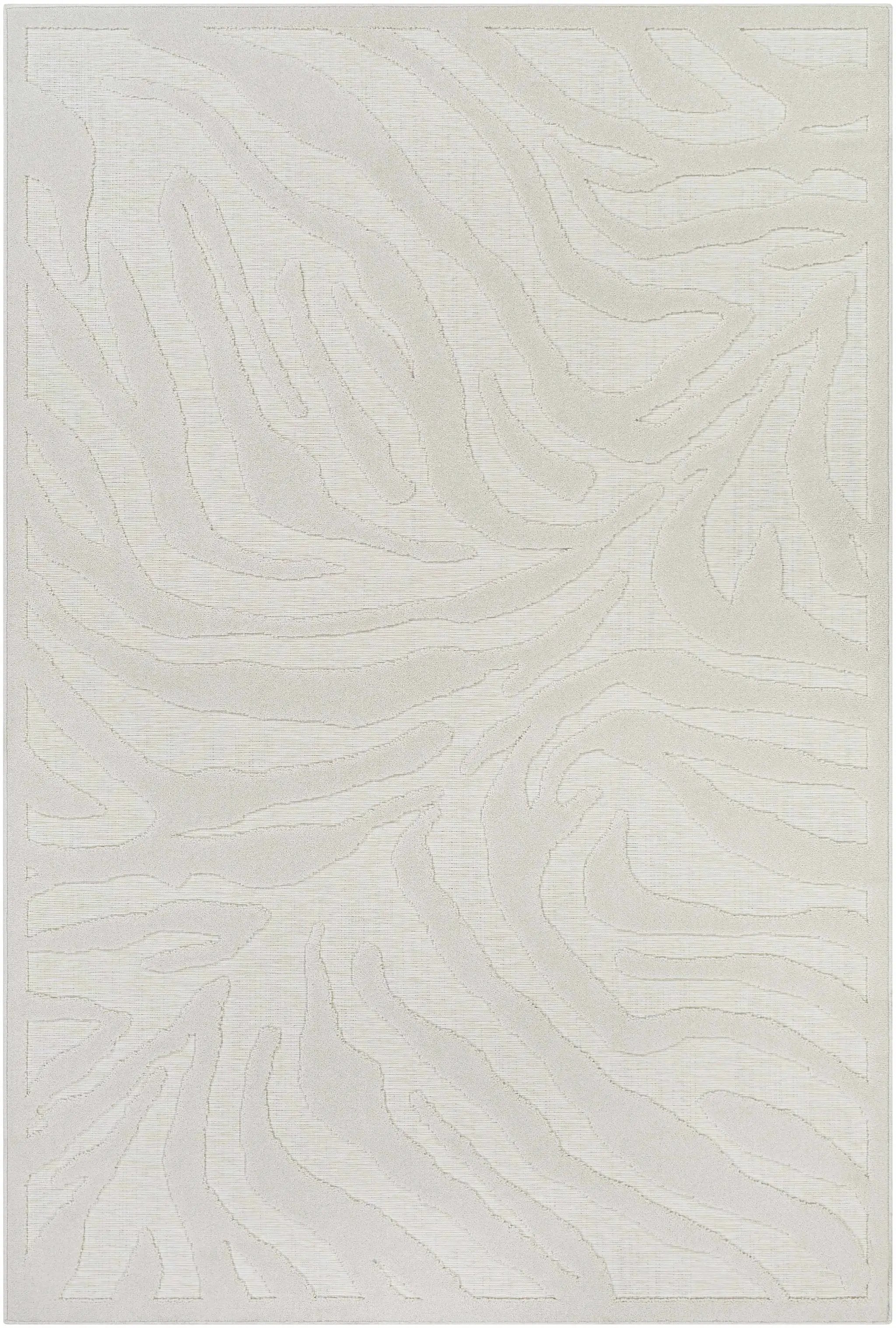 Benzonia 3D White Zebra Outdoor Rug by Boutique Rugs