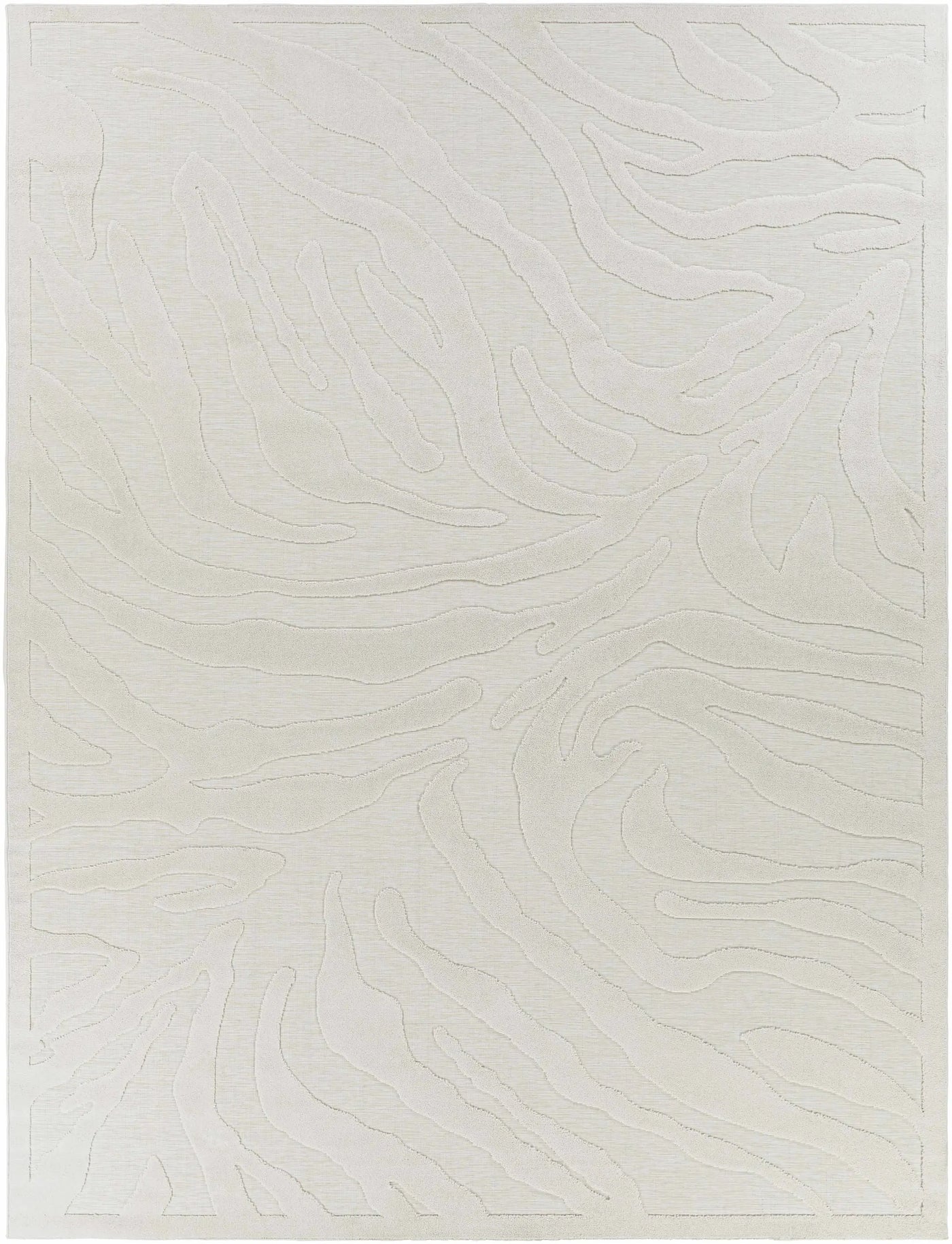 Benzonia 3D White Zebra Outdoor Rug by Boutique Rugs
