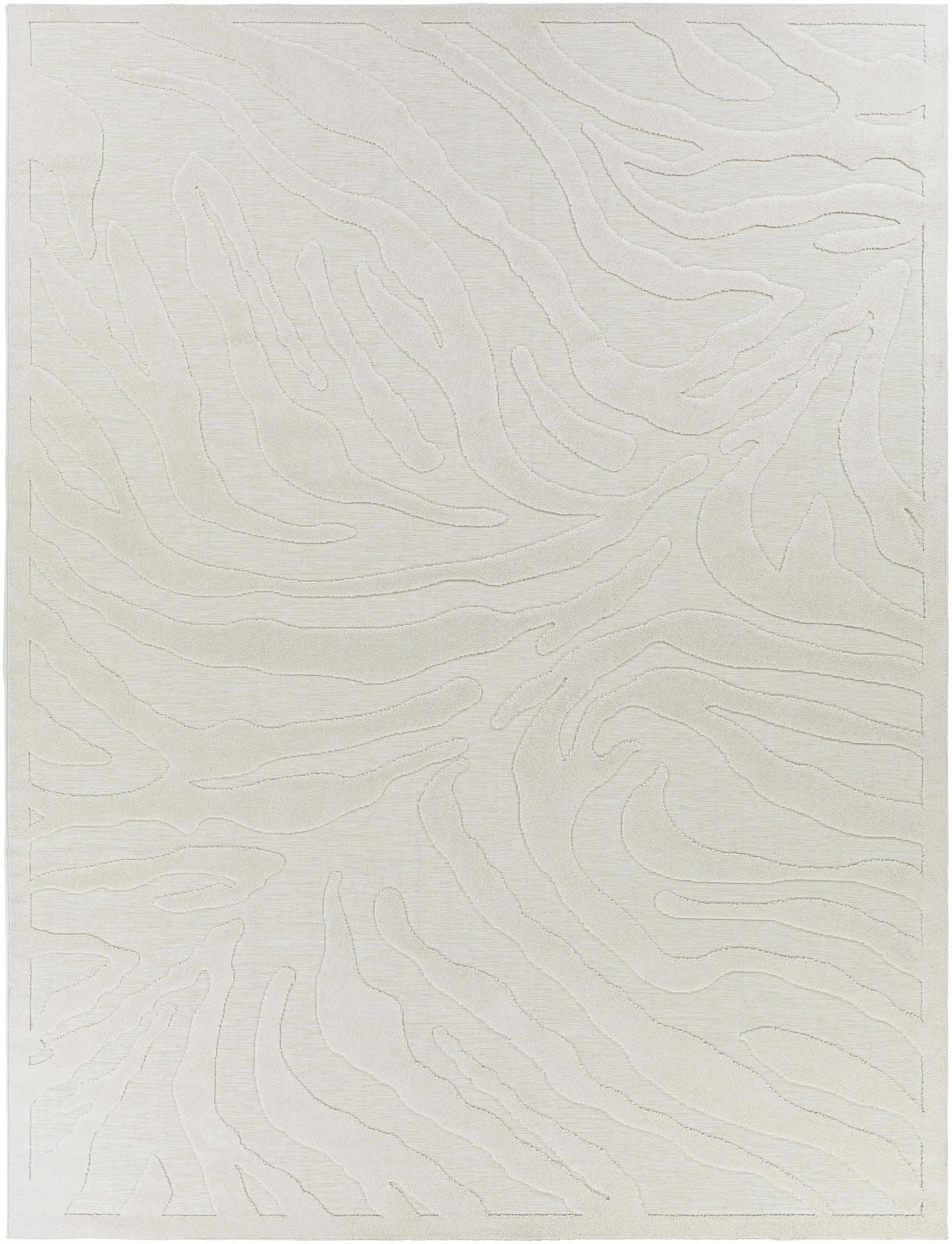 Benzonia 3D White Zebra Outdoor Rug by Boutique Rugs