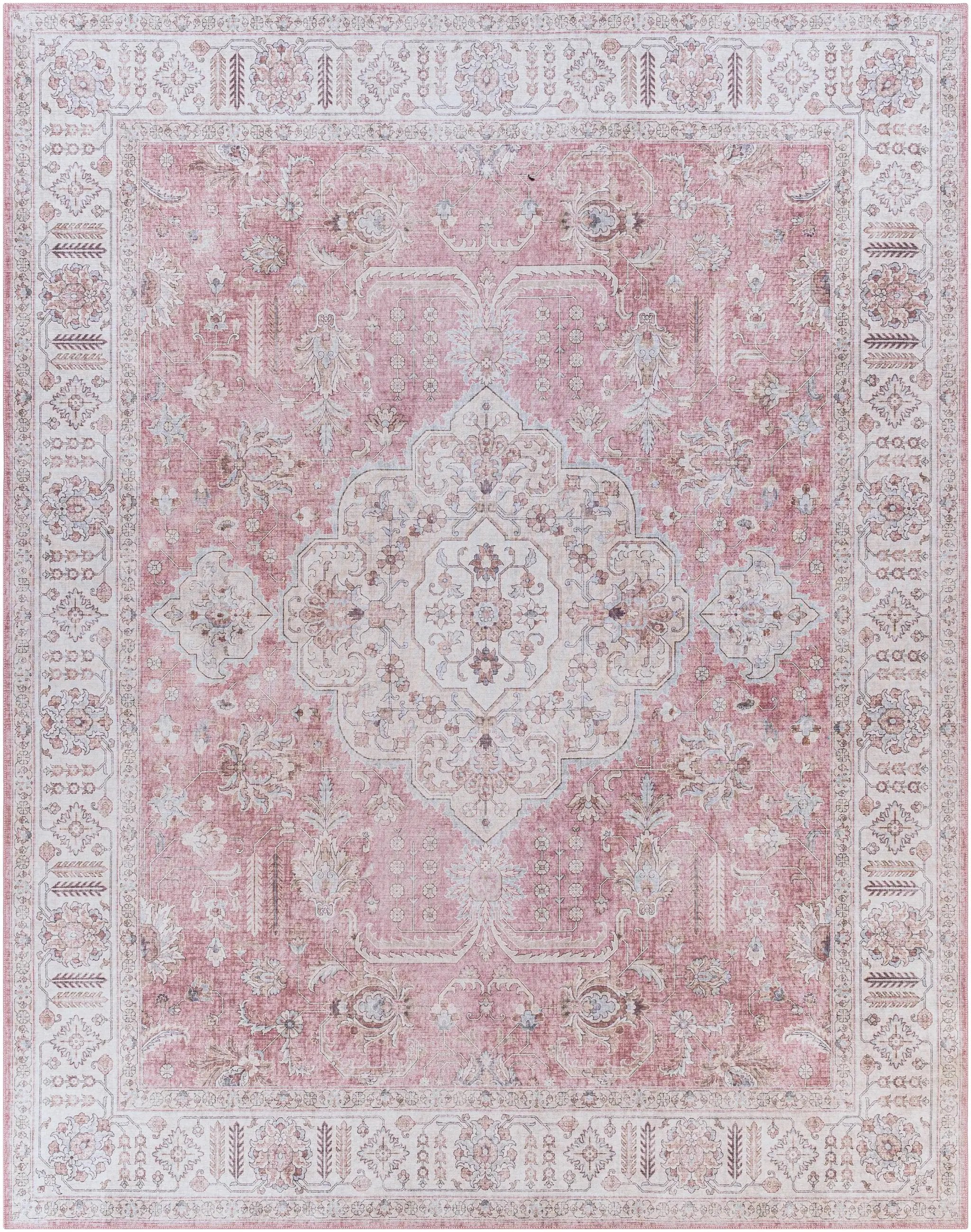 Bergman Distressed Red Area Rug by Boutique Rugs
