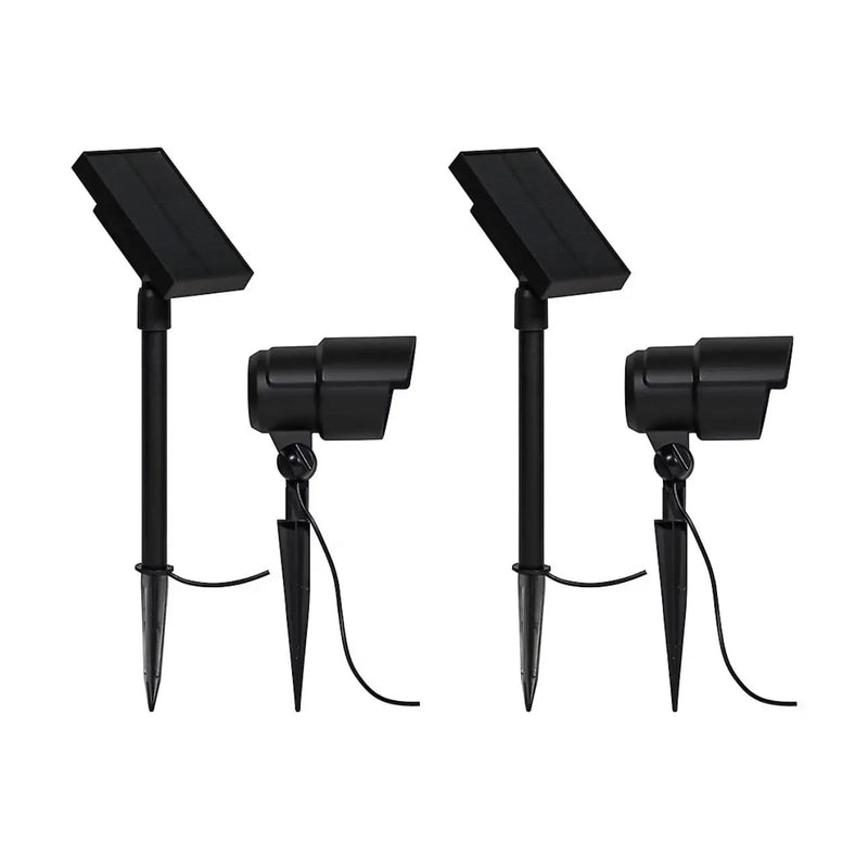 Berkley Jensen 2 Pack Solar LED Spotlights 100 Lumen by Outdoor Solar Outlet