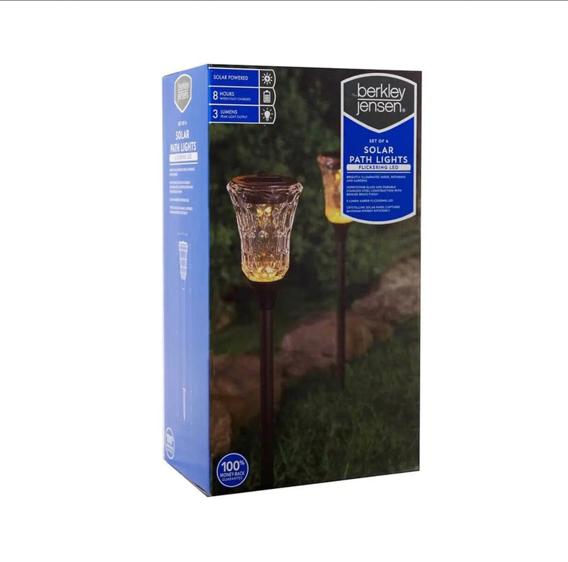 Berkley Jensen 5-Lumen Flickering Path Lights, 2 pk. - Bronze by Outdoor Solar Outlet