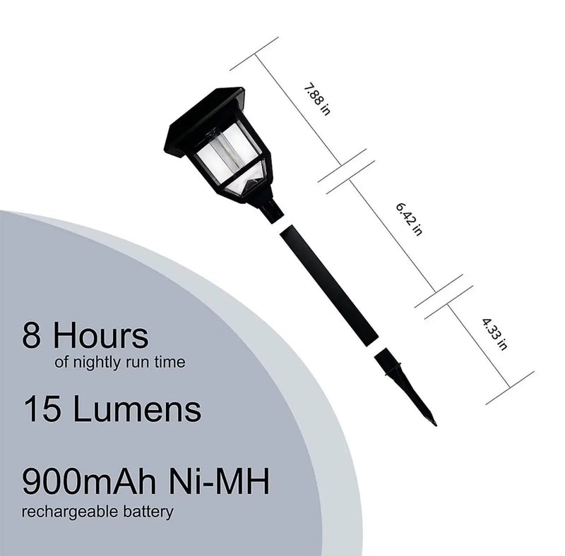 Berkley Jensen 5 Pack Solar LED Pathway Lights 15 Lumen- Graphite Black by Outdoor Solar Outlet
