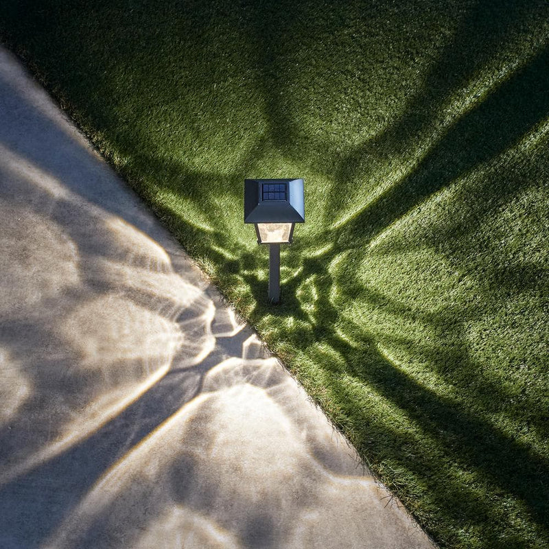 Berkley Jensen 5 Pack Solar LED Pathway Lights 15 Lumen- Graphite Black by Outdoor Solar Outlet