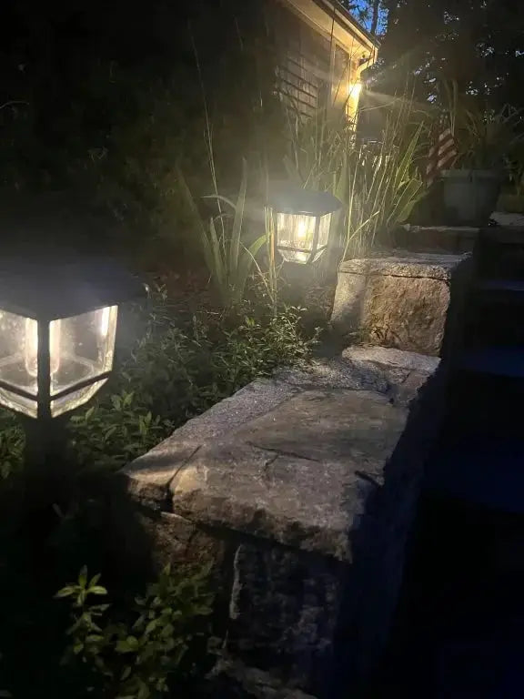 Berkley Jensen 5 Pack Solar LED Pathway Lights 15 Lumen- Graphite Black by Outdoor Solar Outlet