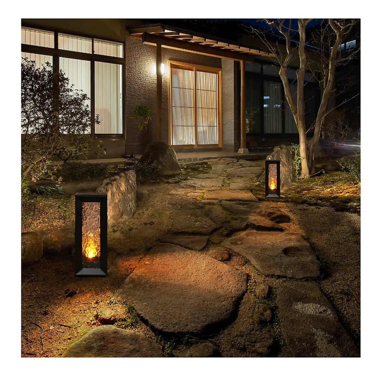 Berkley Jensen 50 Lumen Solar LED Lanterns,Warm White & Candle Flickering-2 Pack by Outdoor Solar Outlet