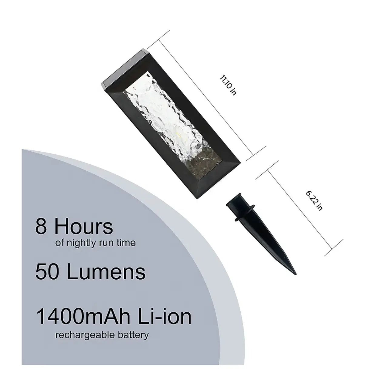 Berkley Jensen 50 Lumen Solar LED Lanterns,Warm White & Candle Flickering-2 Pack by Outdoor Solar Outlet