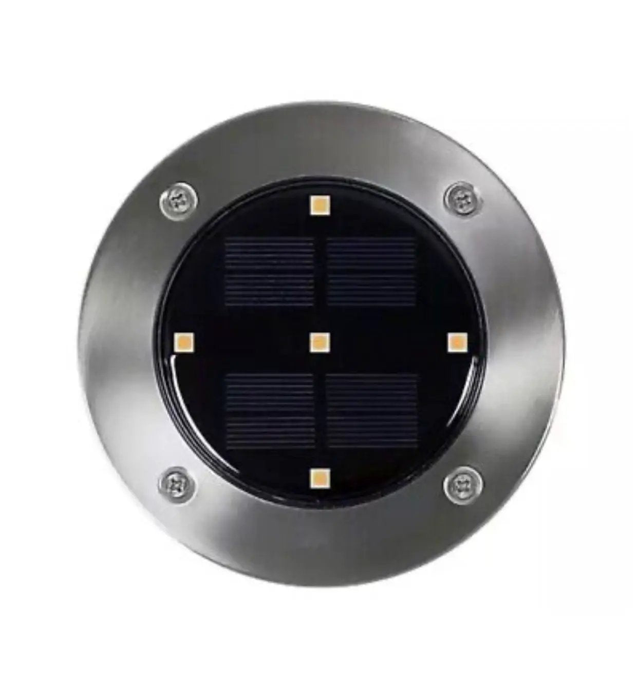Berkley Jensen 6-Lumen Solar Disk Mark Lights, 6 pk. - Stainless Steel by Outdoor Solar Outlet