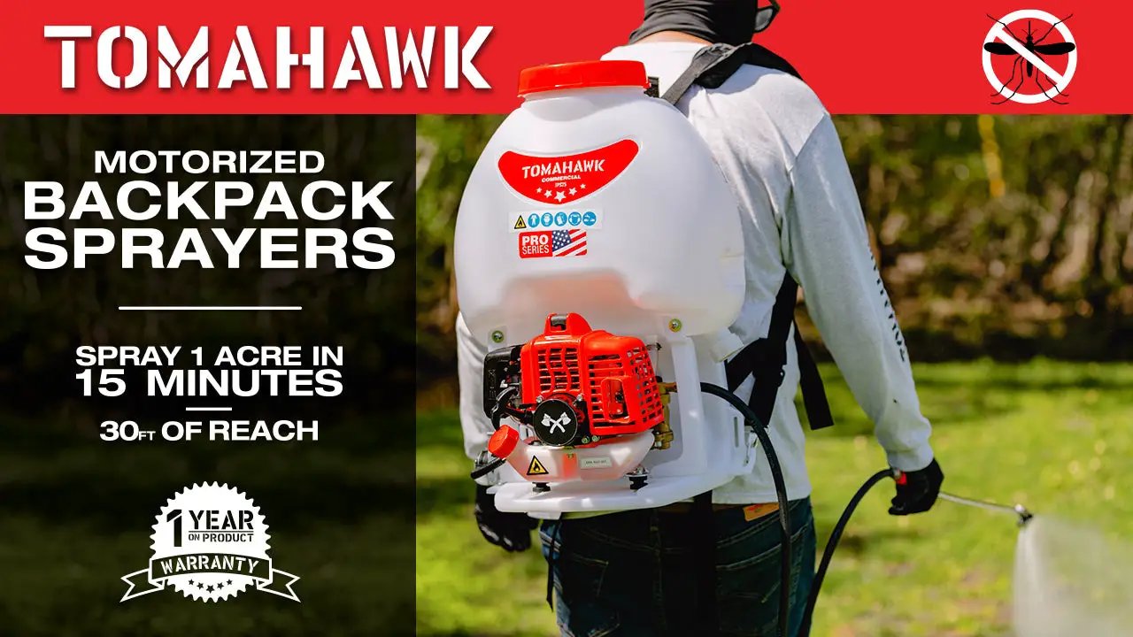 5 Gallon Gas Backpack Sprayer 450 PSI Pump for Mosquitoes Pesticides by Tomahawk Power