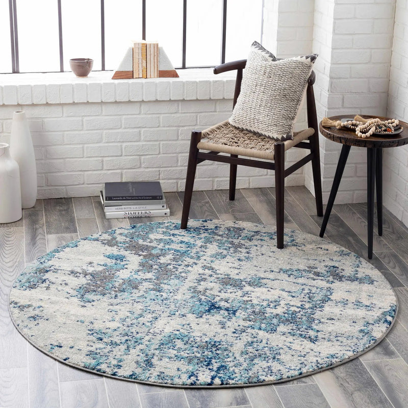 Beverly Abstract Blue Area Rug by Boutique Rugs