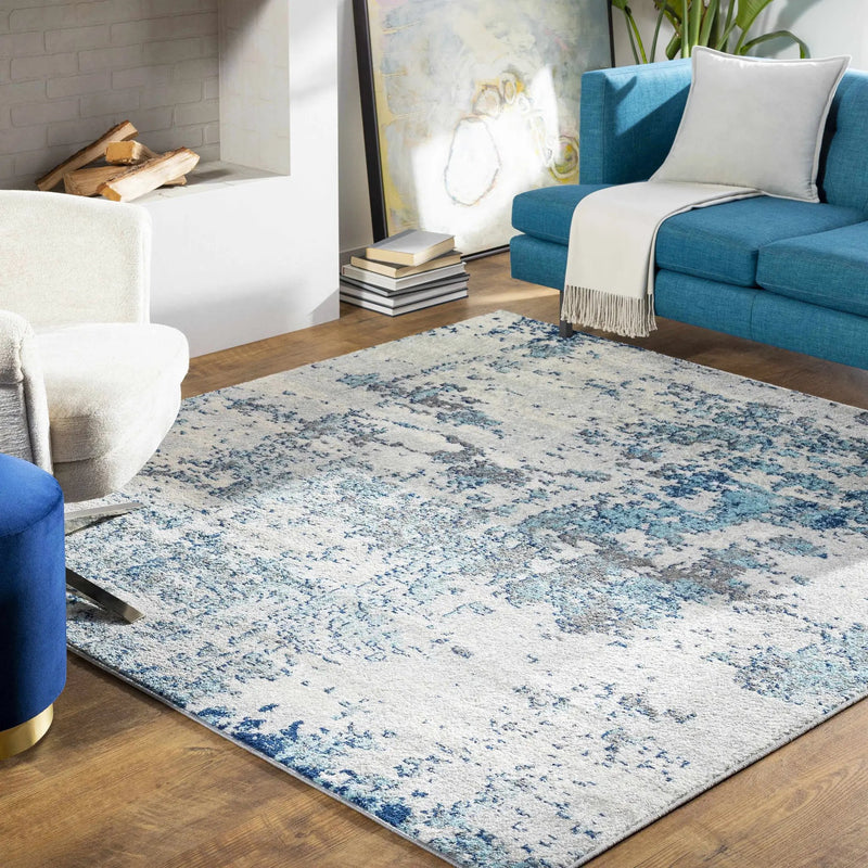 Beverly Abstract Blue Area Rug by Boutique Rugs
