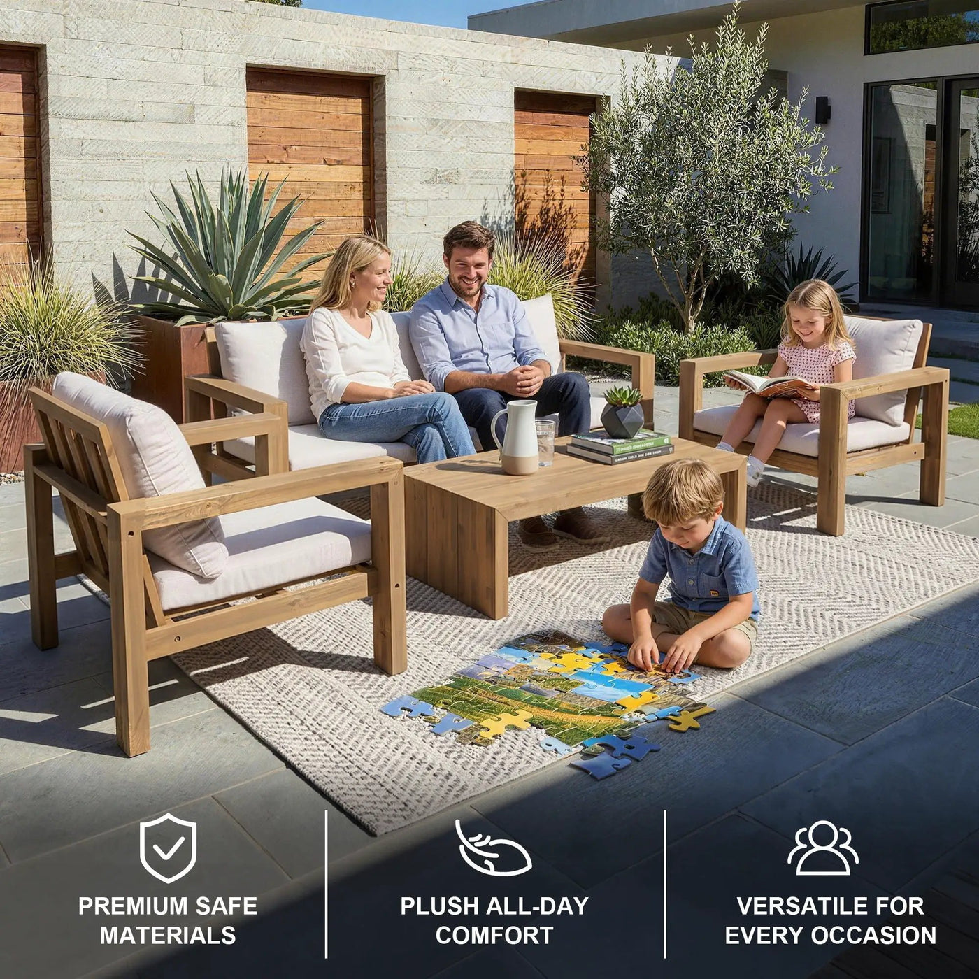 4 Piece Patio Sofa Set by HouseOfZazla