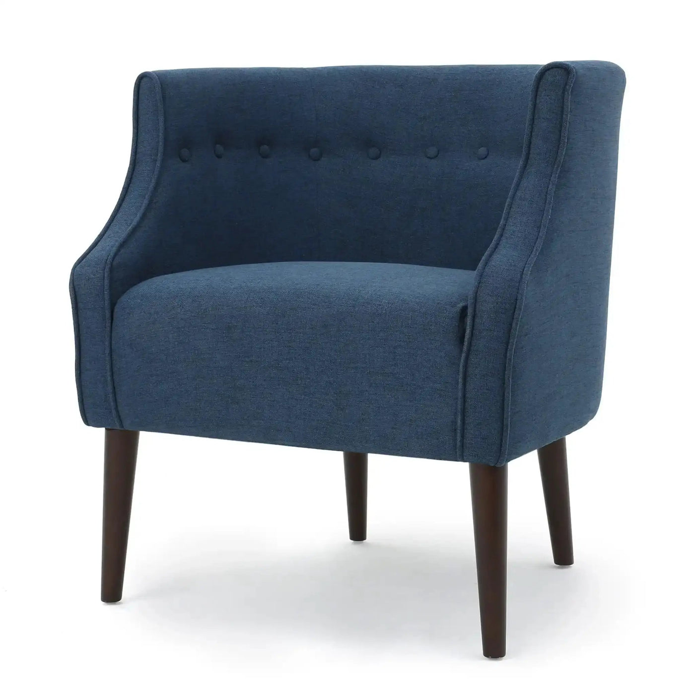 Contemporary Upholstered Club Chair With Button Tufting by HouseOfZazla