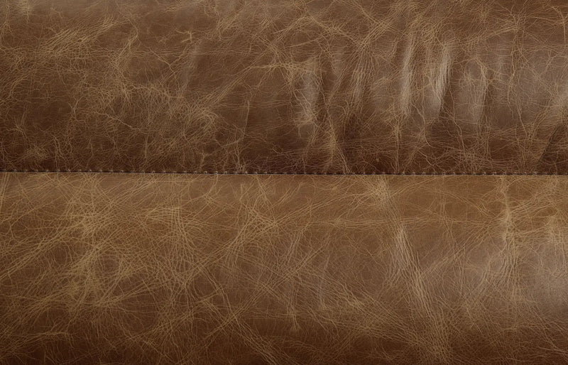 Rafer Cocoa Top Grain Leather Sofa by HouseOfZazla