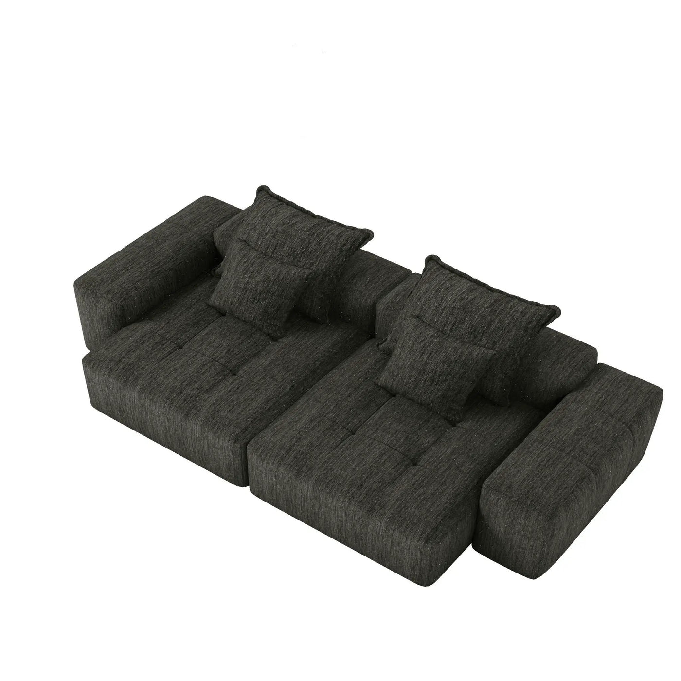 Modern Oversized DIY Combination Modular Sectional Sofa With Pillows by HouseOfZazla