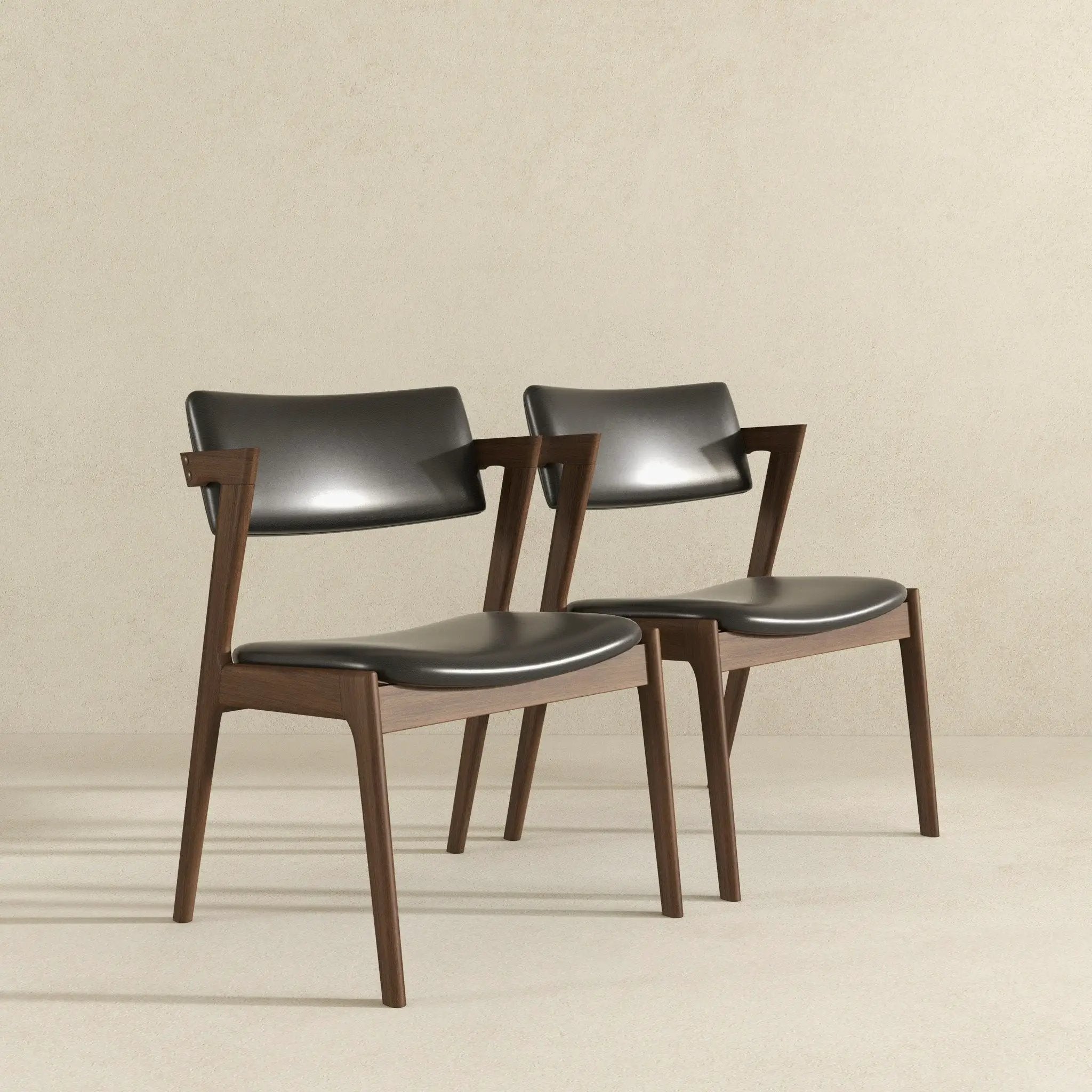 Edwin - Mid-Century Modern Dining Chair (Set of 2) by Unique Piece Furniture