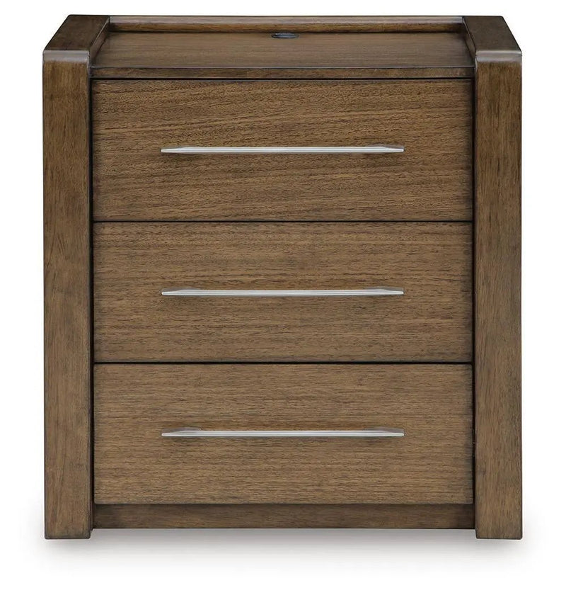 Marxmore - Three Drawer Night Stand - Brown by Unique Piece Furniture