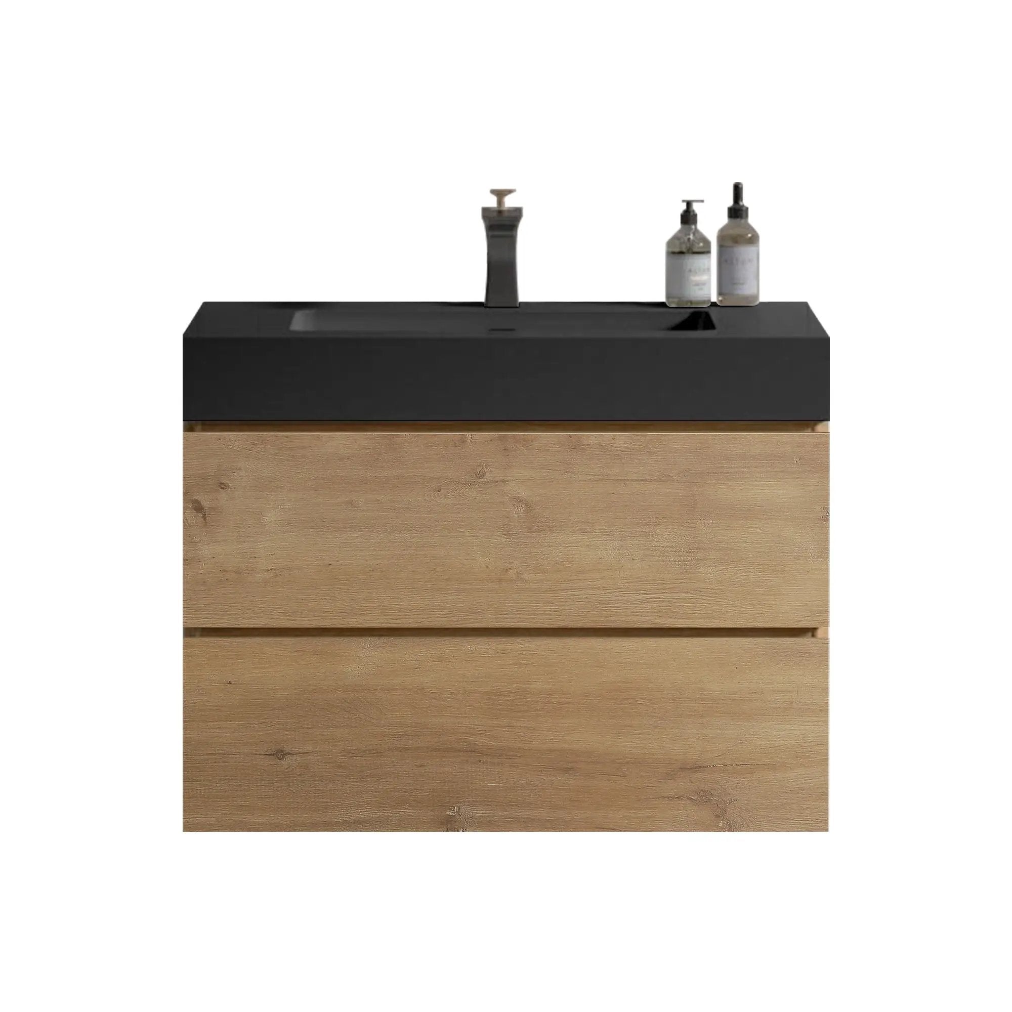 Alice Natural Oak Bathroom Vanity With Sink by HouseOfZazla
