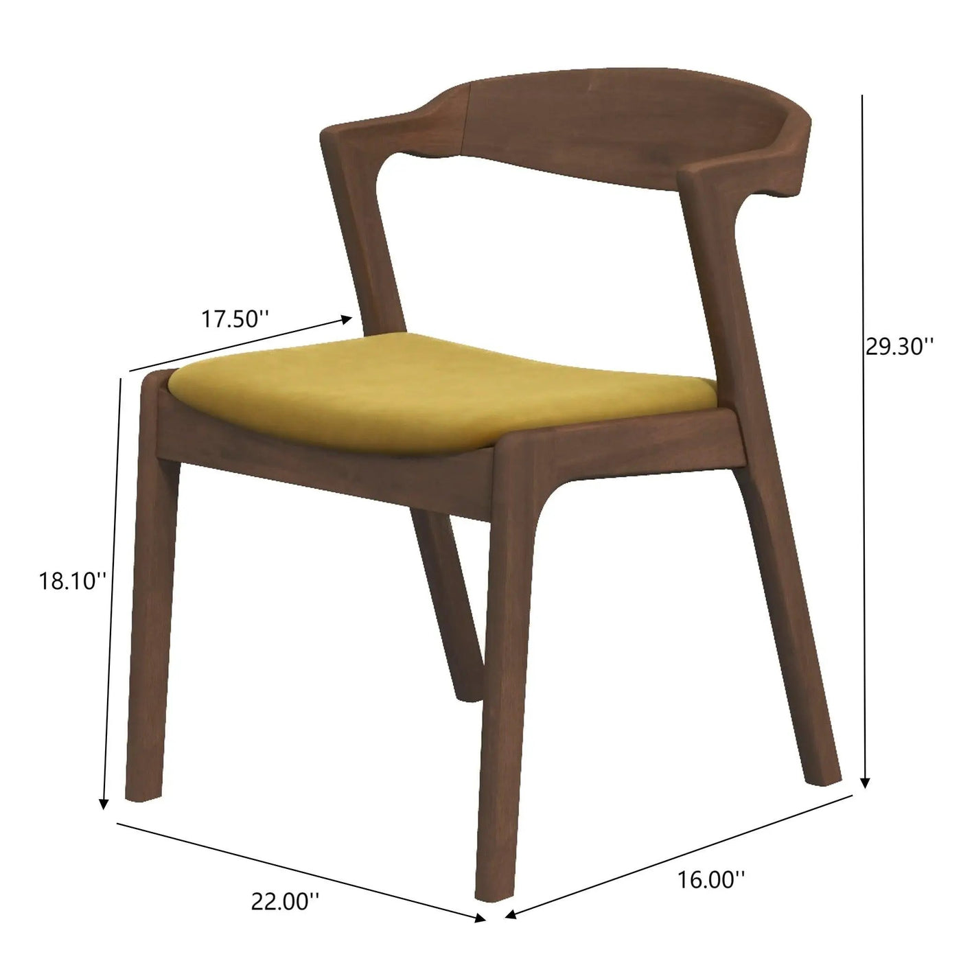 Dakota - Mid-Century Modern Dining Chair (Set of 2) by HouseOfZazla