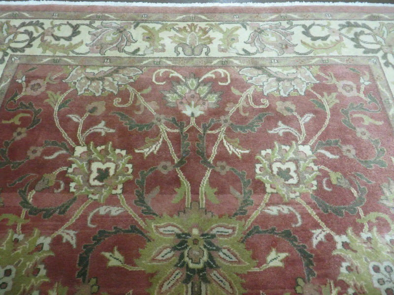 6' X 9' Vintage Handmade Indian Floral Oriental Wool Rug Veg Dyes Nice by Jewel Rugs