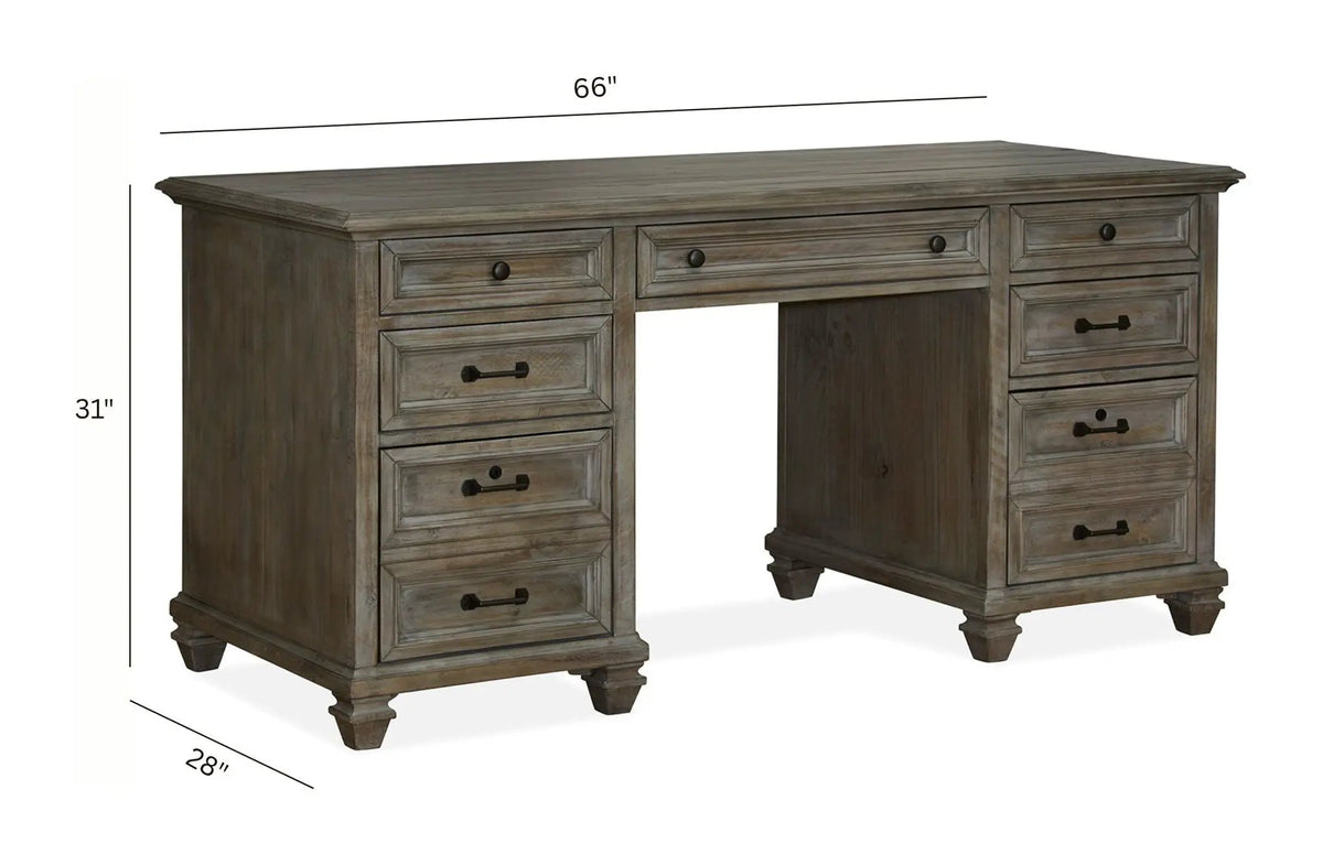 Lancaster - Executive Desk - Dove Tail Gray, photo 7 of 7