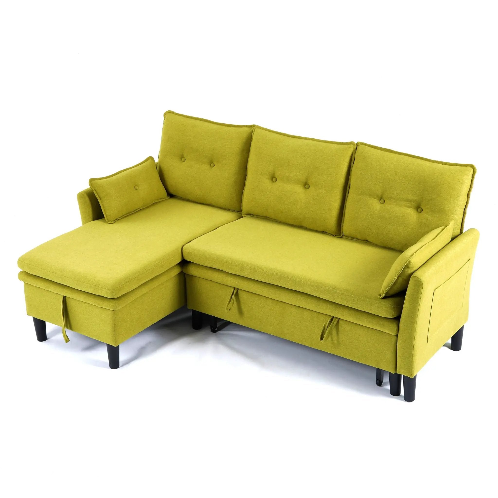 L-Shaped Reversible Chaise Sectional Sofa With Storage by Unique Piece Furniture