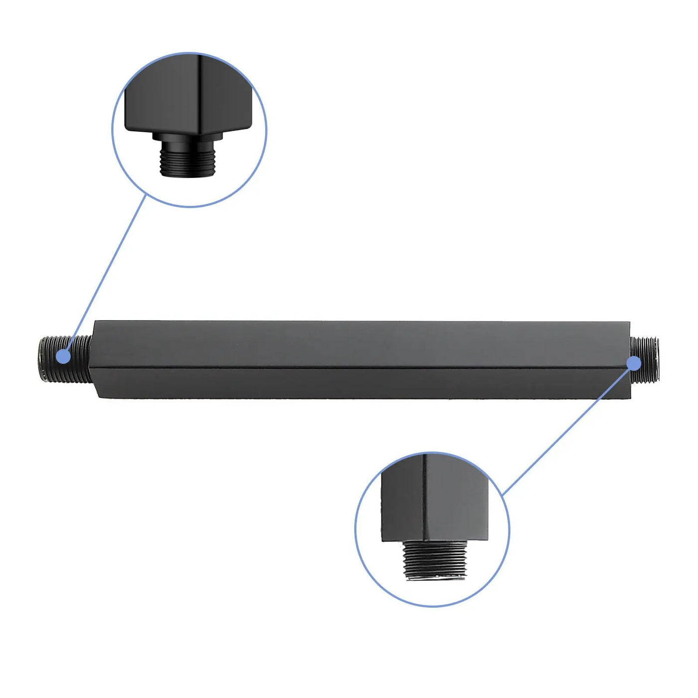 Premium 8" Ceiling Mounted Shower Arm With Flange by HouseOfZazla