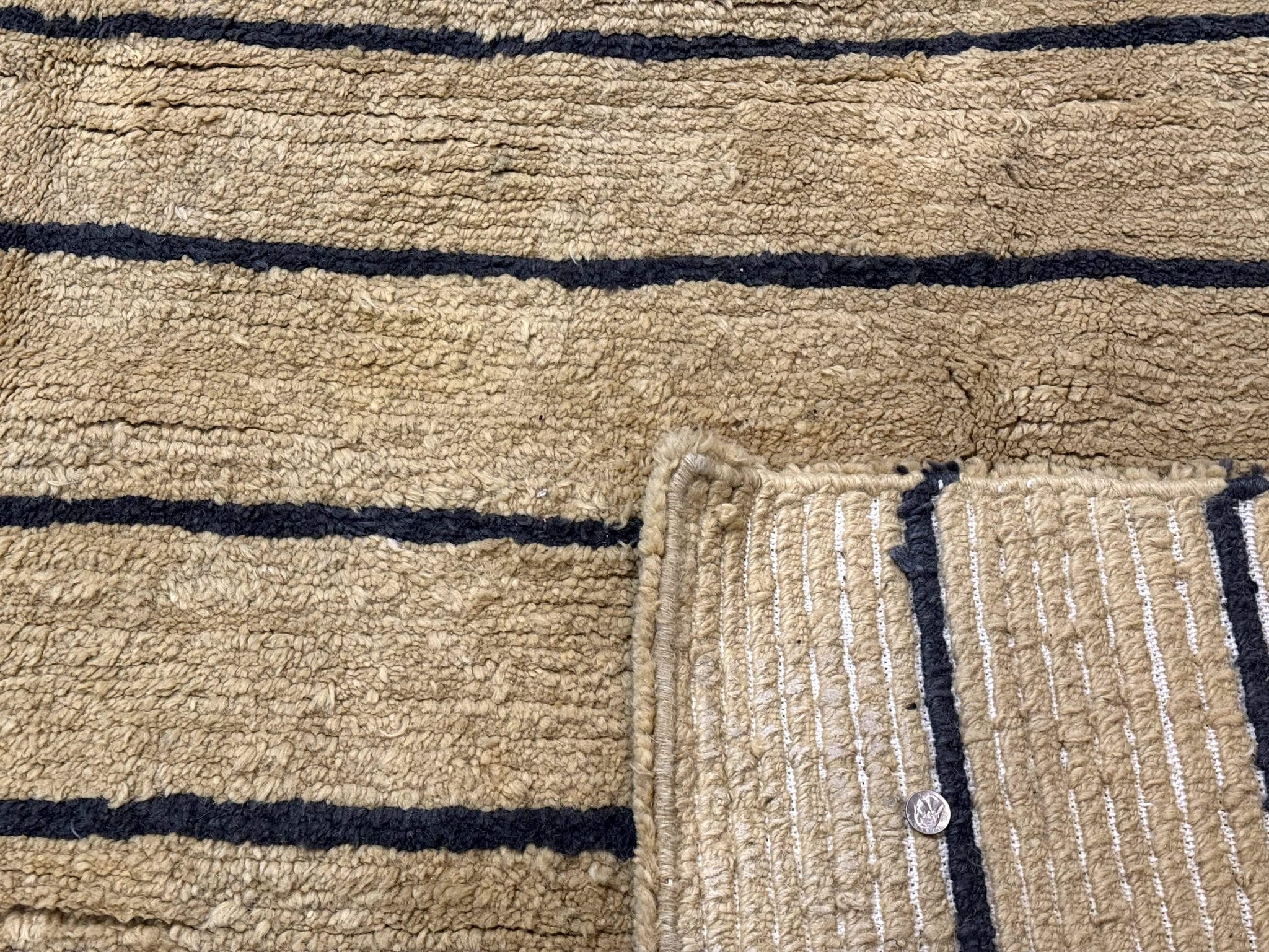 Modern Nepali Rug 13 x 15.6, Palace Size Wool Custom Made Rug, Tan, Large Nepali/Tibetan Carpet by Jewel Rugs