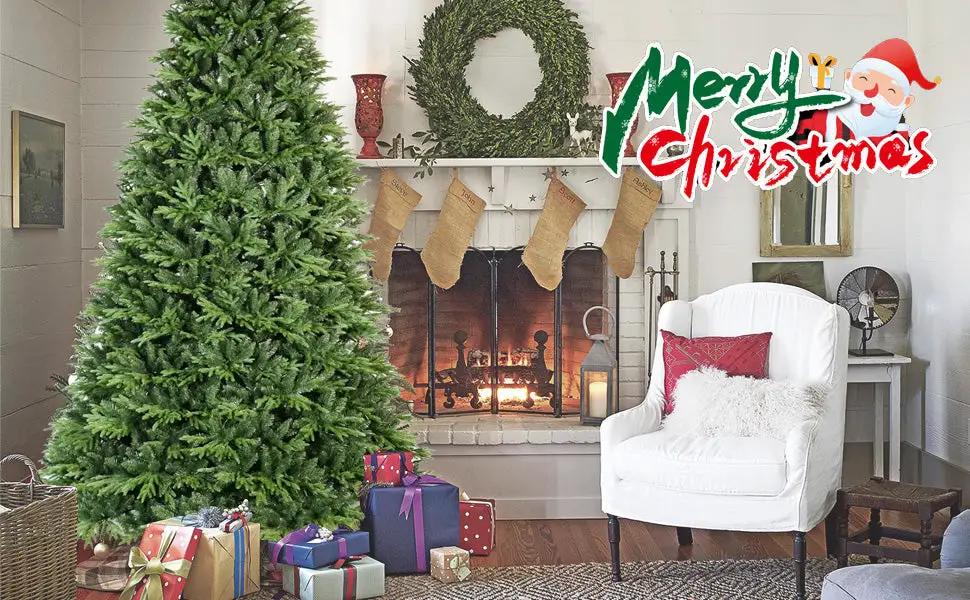 6.5ft Artificial Christmas Tree, Premium Hinged Pine by HouseOfZazla