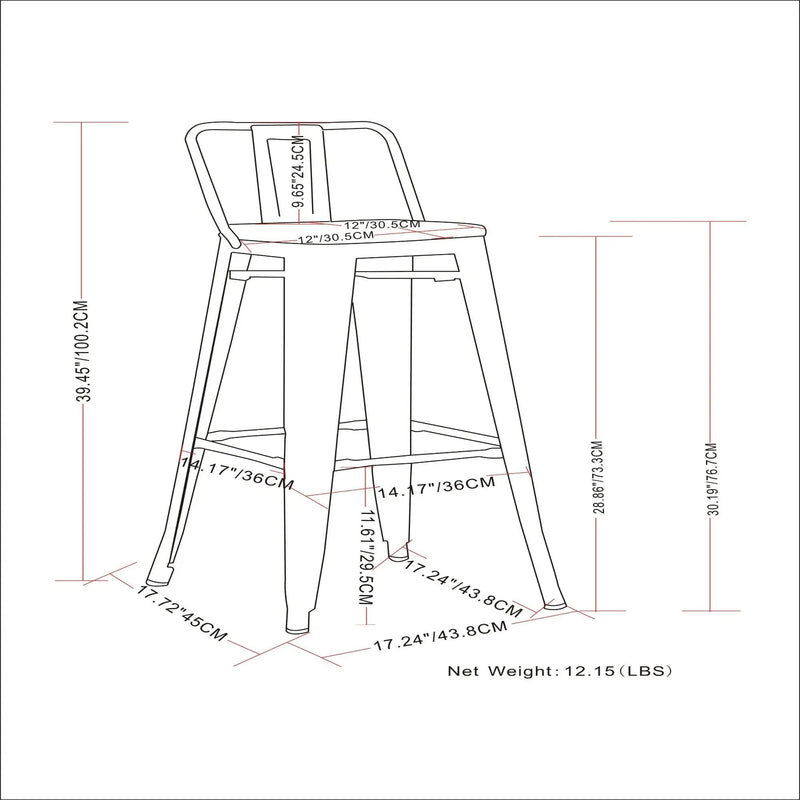 Rayne - Multifunctional Metal Stool by HouseOfZazla