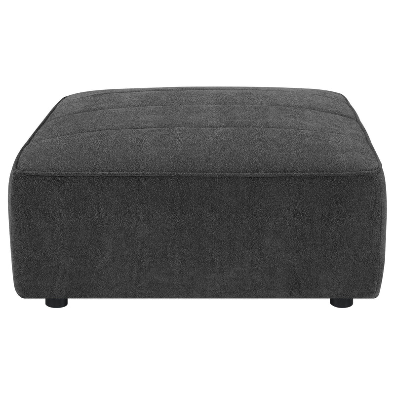 Ortega - Square Ottoman - Charcoal by HouseOfZazla