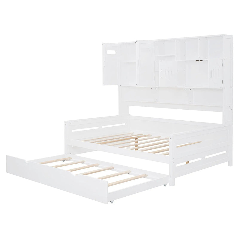 Daybed With All-In-One Cabinet And Shelf by Unique Piece Furniture