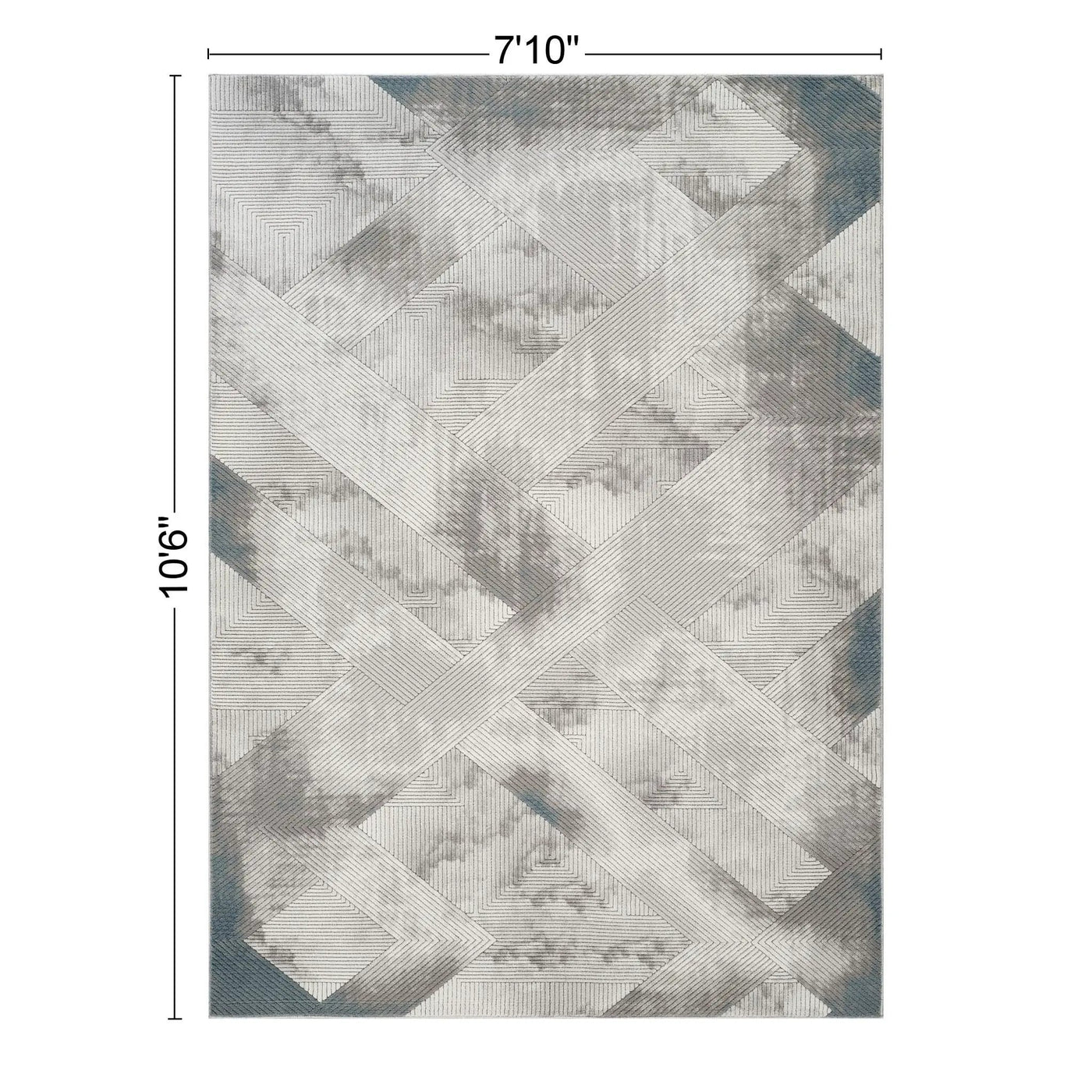 Geometrix - Contemporary Rug With 3D Effect by HouseOfZazla
